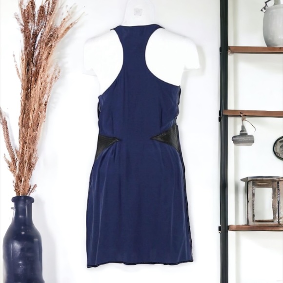 PARKER SILK RACER BACK MINI DRESS SIZE SMALL - Picture 4 of 9
